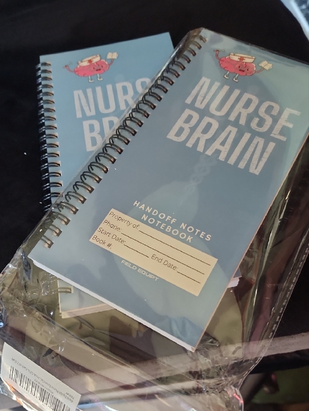 Nurse Brain Handoff Notes Notebook - Light Blue Spiral Journal - Picture 5 of 5